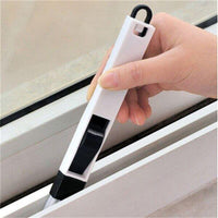 2 in 1 Multifunctional Window Groove Keyboard Nook Dust Shovel Computer Window Crevice Cleaning Brush Window Track Cleaning Tool