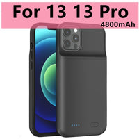 10000mAh Battery Case for iPhone 13 Pro 12 11 Pro Max Smart Power Bank Charging Charger Cover for iPhone XS Max XR 7 8 Plus SE 2