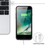 Battery Case for iPhone 8Plus/7Plus/6Plus/6s Plus【8500mAh】 Portable Rechargeable External Battery Pack for iPhone 6s Plus/ 6Plus Charger Case for iPhone 8Plus/ 7Plus Protective Charging Case -Black