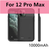 10000mAh Battery Case for iPhone 13 Pro 12 11 Pro Max Smart Power Bank Charging Charger Cover for iPhone XS Max XR 7 8 Plus SE 2