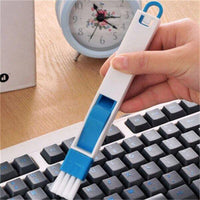 2 in 1 Multifunctional Window Groove Keyboard Nook Dust Shovel Computer Window Crevice Cleaning Brush Window Track Cleaning Tool