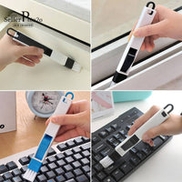 2 in 1 Multifunctional Window Groove Keyboard Nook Dust Shovel Computer Window Crevice Cleaning Brush Window Track Cleaning Tool