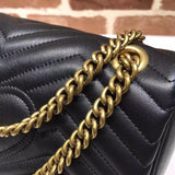 Luxury Designer GG Marmont Women Handbag Female Messenger Heart-shaped Suture Bag Real Leather Chains Shoulder Crossbody Bags