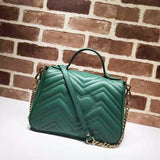 High-end Brand GG Marmont Series Women Bag Real Cowhide Messenger Bag Heart-shaped Suture Package  Shoulder Bag Free Delivery