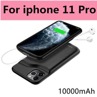 10000mAh Battery Case for iPhone 13 Pro 12 11 Pro Max Smart Power Bank Charging Charger Cover for iPhone XS Max XR 7 8 Plus SE 2