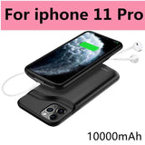 10000mAh Battery Case for iPhone 13 Pro 12 11 Pro Max Smart Power Bank Charging Charger Cover for iPhone XS Max XR 7 8 Plus SE 2