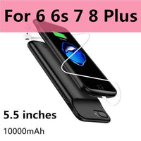 10000mAh Battery Case for iPhone 13 Pro 12 11 Pro Max Smart Power Bank Charging Charger Cover for iPhone XS Max XR 7 8 Plus SE 2