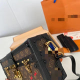 LOUI VUITT Fashion V brand Bag For Woman M46120 America Crossbody Handbag Shoulder Messenger Box Bag Petite Malle East West Women bag