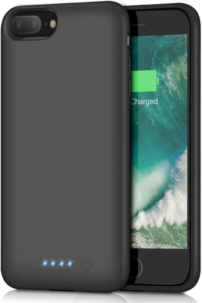 Battery Case for iPhone 8Plus/7Plus/6Plus/6s Plus【8500mAh】 Portable Rechargeable External Battery Pack for iPhone 6s Plus/ 6Plus Charger Case for iPhone 8Plus/ 7Plus Protective Charging Case -Black