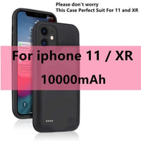 10000mAh Battery Case for iPhone 13 Pro 12 11 Pro Max Smart Power Bank Charging Charger Cover for iPhone XS Max XR 7 8 Plus SE 2