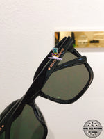 【COD/Ready Stock】S quality Gentle GM FLATBA  HER 01 black Acetate sunglasses Son Ye Jin style Oversized with Complete White Package Box Cloth Card New Style Women's Korean Version Sunglasses Ins Fashion UV400 Protection