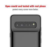 Battery case For Samsung Galaxy S10 S10e Silicone Shockproof Battery charger case Slim power bank case Cover ForSamsung S10 Plus