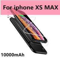 10000mAh Battery Case for iPhone 13 Pro 12 11 Pro Max Smart Power Bank Charging Charger Cover for iPhone XS Max XR 7 8 Plus SE 2