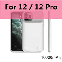 10000mAh Battery Case for iPhone 13 Pro 12 11 Pro Max Smart Power Bank Charging Charger Cover for iPhone XS Max XR 7 8 Plus SE 2