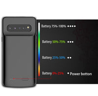 Battery case For Samsung Galaxy S10 S10e Silicone Shockproof Battery charger case Slim power bank case Cover ForSamsung S10 Plus