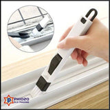 2 in 1 Multifunctional Window Groove Keyboard Nook Dust Shovel Computer Window Crevice Cleaning Brush Window Track Cleaning Tool