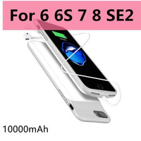 10000mAh Battery Case for iPhone 13 Pro 12 11 Pro Max Smart Power Bank Charging Charger Cover for iPhone XS Max XR 7 8 Plus SE 2
