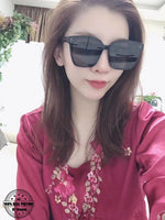 【COD/Ready Stock】S quality Gentle GM FLATBA  HER 01 black Acetate sunglasses Son Ye Jin style Oversized with Complete White Package Box Cloth Card New Style Women's Korean Version Sunglasses Ins Fashion UV400 Protection