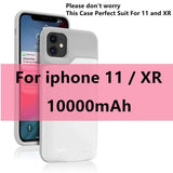 10000mAh Battery Case for iPhone 13 Pro 12 11 Pro Max Smart Power Bank Charging Charger Cover for iPhone XS Max XR 7 8 Plus SE 2