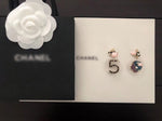 J-jewelry Chanel Vintage Color Printed Wood Tide Lady Head Portrait Drop Earrings for Women Christmas Gifts