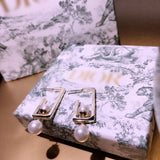 J-jewelry Dior Sterling Silver Polished Geometric Open Square Hoop Earrings