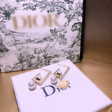 J-jewelry Dior Sterling Silver Polished Geometric Open Square Hoop Earrings