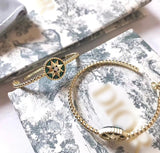 J-jewelry Dior Necklace Simple Flag Star Large Metal Earrings for Women