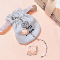 J-jewelry APM Monaco Crystal Long Chandelier Tassel Pendant Earrings Heart-Shaped Sling Rhinestone Female Jewelry Party Wedding Diamond Earrings Ladies Gift