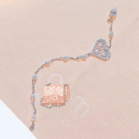 J-jewelry APM Monaco Crystal Long Chandelier Tassel Pendant Earrings Heart-Shaped Sling Rhinestone Female Jewelry Party Wedding Diamond Earrings Ladies Gift