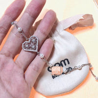 J-jewelry APM Monaco Crystal Long Chandelier Tassel Pendant Earrings Heart-Shaped Sling Rhinestone Female Jewelry Party Wedding Diamond Earrings Ladies Gift