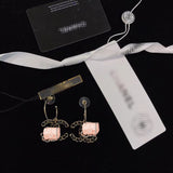 J-jewelry Bohemian Women Leather Rope Crystal Woven Earring Antique Bead Earrings Gift for Women