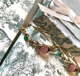 J-jewelry Dior Open Round Circle Triangle Flower Snowflake Ear Segment Clicker Huggie Hoop Ring Piercing Earring