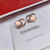 J-jewelry Chanel Women's 925 White Silver Stud Earrings For Party Wedding