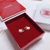 J-jewelry Chanel Women's 925 White Silver Stud Earrings For Party Wedding