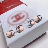 J-jewelry Chanel Women's 925 White Silver Stud Earrings For Party Wedding