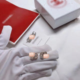 J-jewelry Chanel Women's 925 White Silver Stud Earrings For Party Wedding