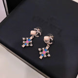 J-jewelry Chanel Women's Bohemian Boho Crystal Wedding Bridal Multiple Teardrop Chandelier Long Dangle Earrings