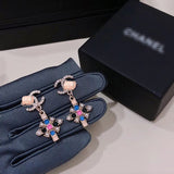 J-jewelry Chanel Women's Bohemian Boho Crystal Wedding Bridal Multiple Teardrop Chandelier Long Dangle Earrings