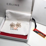 J-jewelry Chanel HOT Sale Elegant White Five Leaves Jasmine Flower Floral Earring Ear Studs