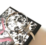 J-jewelry GUCCI Ancient Silver Bullet Earrings Small Dangle Bullet Ammo Earrings Zombie Weapon Gun Bullet Pistol Earrings