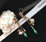 J-jewelry Chanel S925 Sterling Silver Drop Earrings Lotus Whispers Vase Dangle Earring Handmade Unique Jewelry for Women