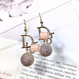 J-jewelry Dior Womens Classic Double Linear Loops Design Twist Wave Earrings for Women