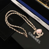 J-jewelry Chanel Choker Necklaces for Women Pendant Chain Jewelry for Girls Gift for Mother's Day