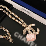 J-jewelry Chanel Choker Necklaces for Women Pendant Chain Jewelry for Girls Gift for Mother's Day