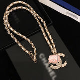 J-jewelry Chanel Choker Necklaces for Women Pendant Chain Jewelry for Girls Gift for Mother's Day