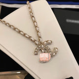 J-jewelry Chanel Choker Necklaces for Women Pendant Chain Jewelry for Girls Gift for Mother's Day