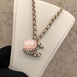 J-jewelry Chanel Choker Necklaces for Women Pendant Chain Jewelry for Girls Gift for Mother's Day