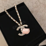 J-jewelry Chanel Choker Necklaces for Women Pendant Chain Jewelry for Girls Gift for Mother's Day